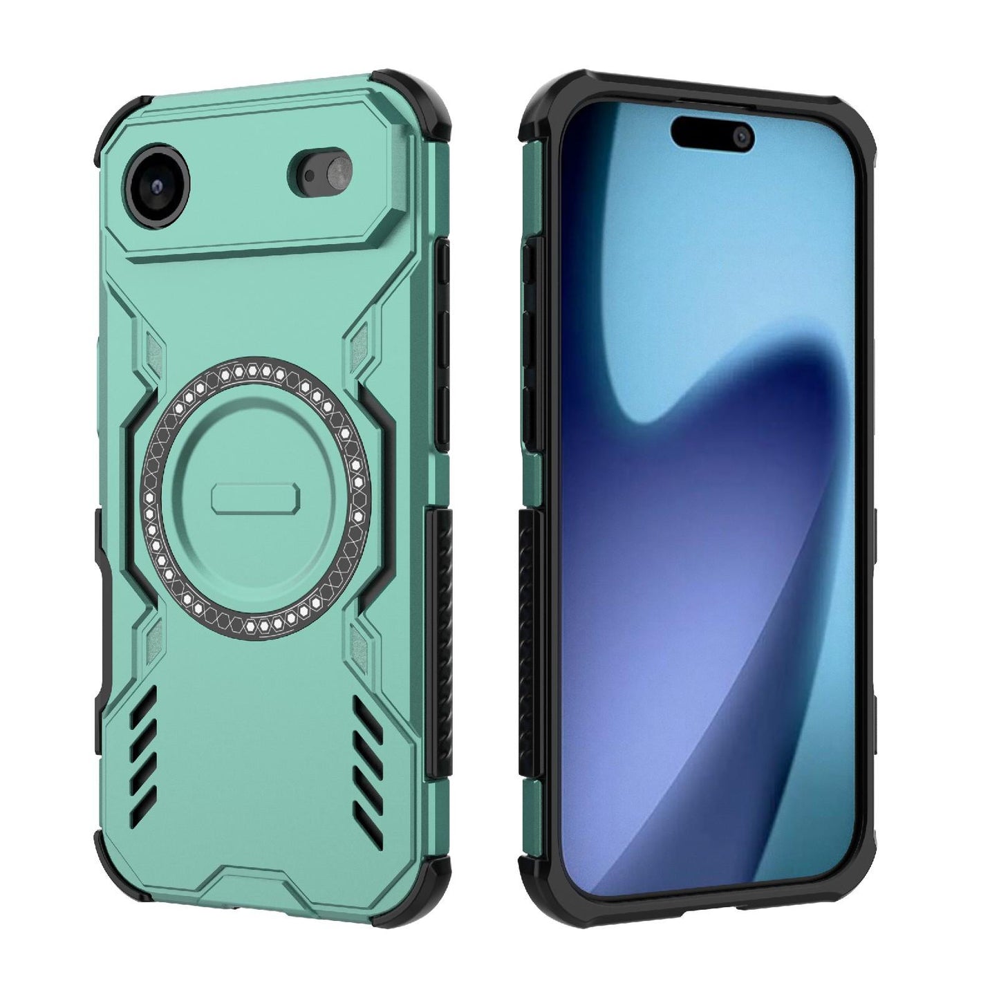 Apple iPhone Air Butterfly Armor MagSafe Magnetic Ring Shockproof Protective Phone Case with Stand
