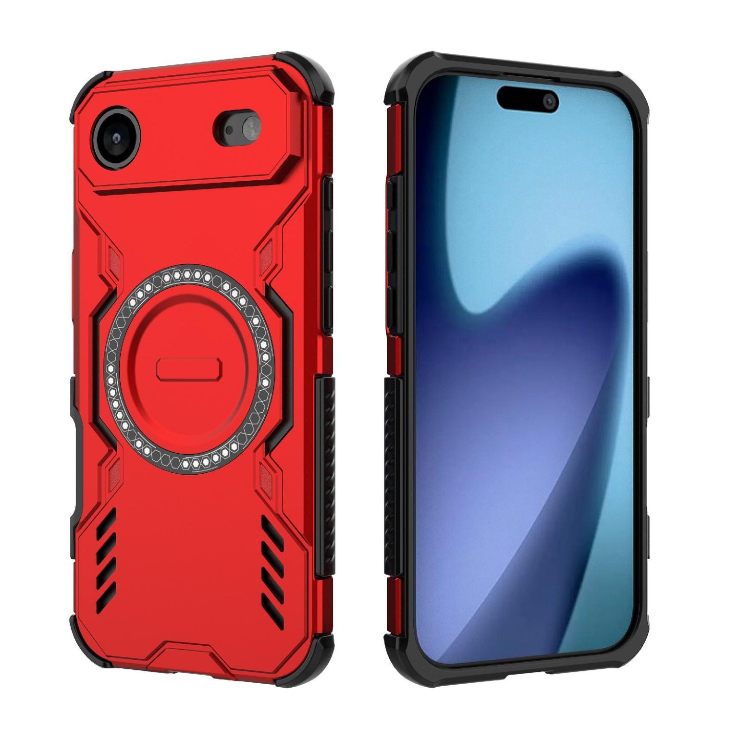 Apple iPhone Air Butterfly Armor MagSafe Magnetic Ring Shockproof Protective Phone Case with Stand
