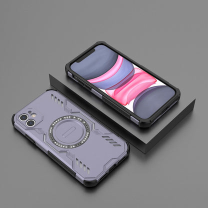 Apple iPhone 11 Butterfly Armor MagSafe Magnetic Ring Shockproof Protective Phone Case with Stand