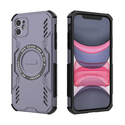 Apple iPhone 11 Butterfly Armor MagSafe Magnetic Ring Shockproof Protective Phone Case with Stand
