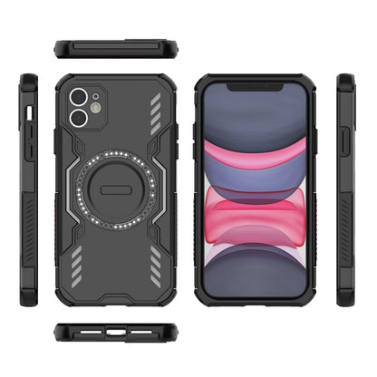 Apple iPhone 11 Butterfly Armor MagSafe Magnetic Ring Shockproof Protective Phone Case with Stand