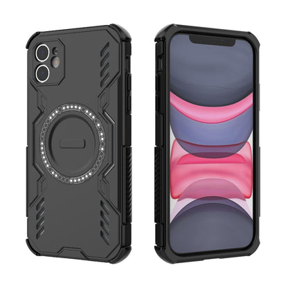 Apple iPhone 11 Butterfly Armor MagSafe Magnetic Ring Shockproof Protective Phone Case with Stand