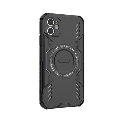 Apple iPhone 11 Butterfly Armor MagSafe Magnetic Ring Shockproof Protective Phone Case with Stand