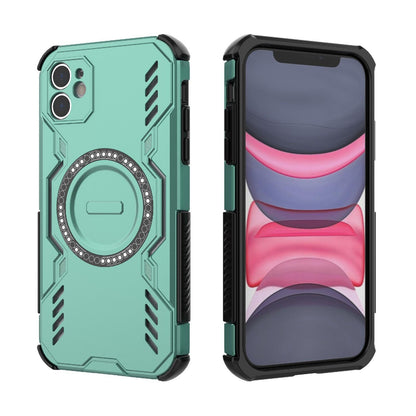 Apple iPhone 11 Butterfly Armor MagSafe Magnetic Ring Shockproof Protective Phone Case with Stand