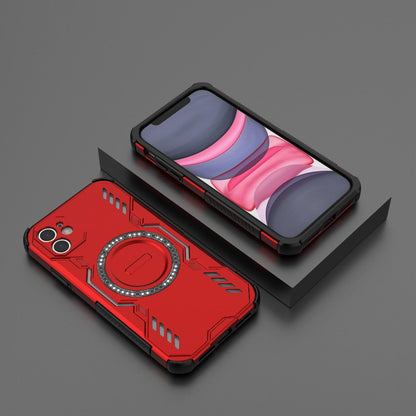 Apple iPhone 11 Butterfly Armor MagSafe Magnetic Ring Shockproof Protective Phone Case with Stand