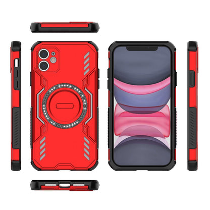 Apple iPhone 11 Butterfly Armor MagSafe Magnetic Ring Shockproof Protective Phone Case with Stand
