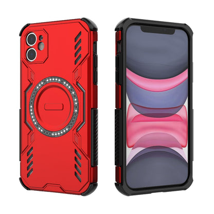 Apple iPhone 11 Butterfly Armor MagSafe Magnetic Ring Shockproof Protective Phone Case with Stand