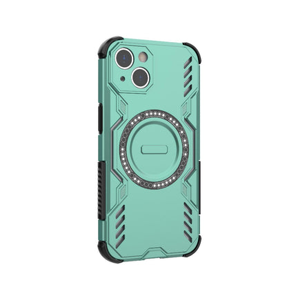 Apple iPhone 13 Butterfly Armor MagSafe Magnetic Ring Shockproof Protective Phone Case with Stand