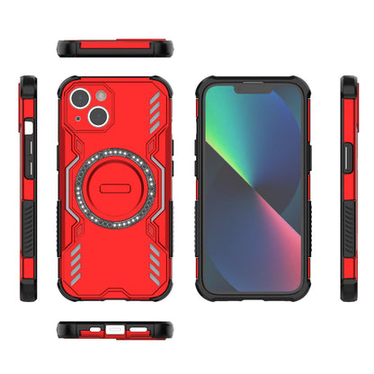 Apple iPhone 13 Butterfly Armor MagSafe Magnetic Ring Shockproof Protective Phone Case with Stand