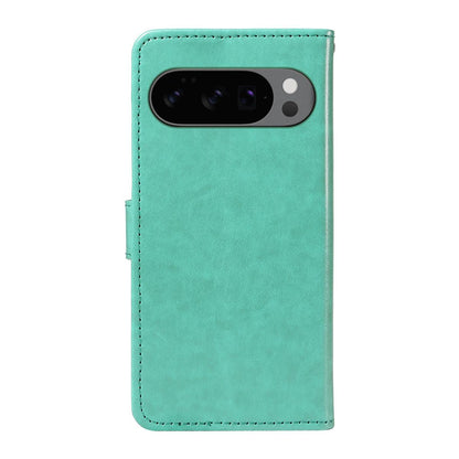 For Google Pixel 10 Cat and Bee Embossed Flip Leather Phone Case Wallet Cover with Card Slots Cash Pocket Magnetic Stand Protective Shockproof TPU PU Leather Case with Wrist Strap