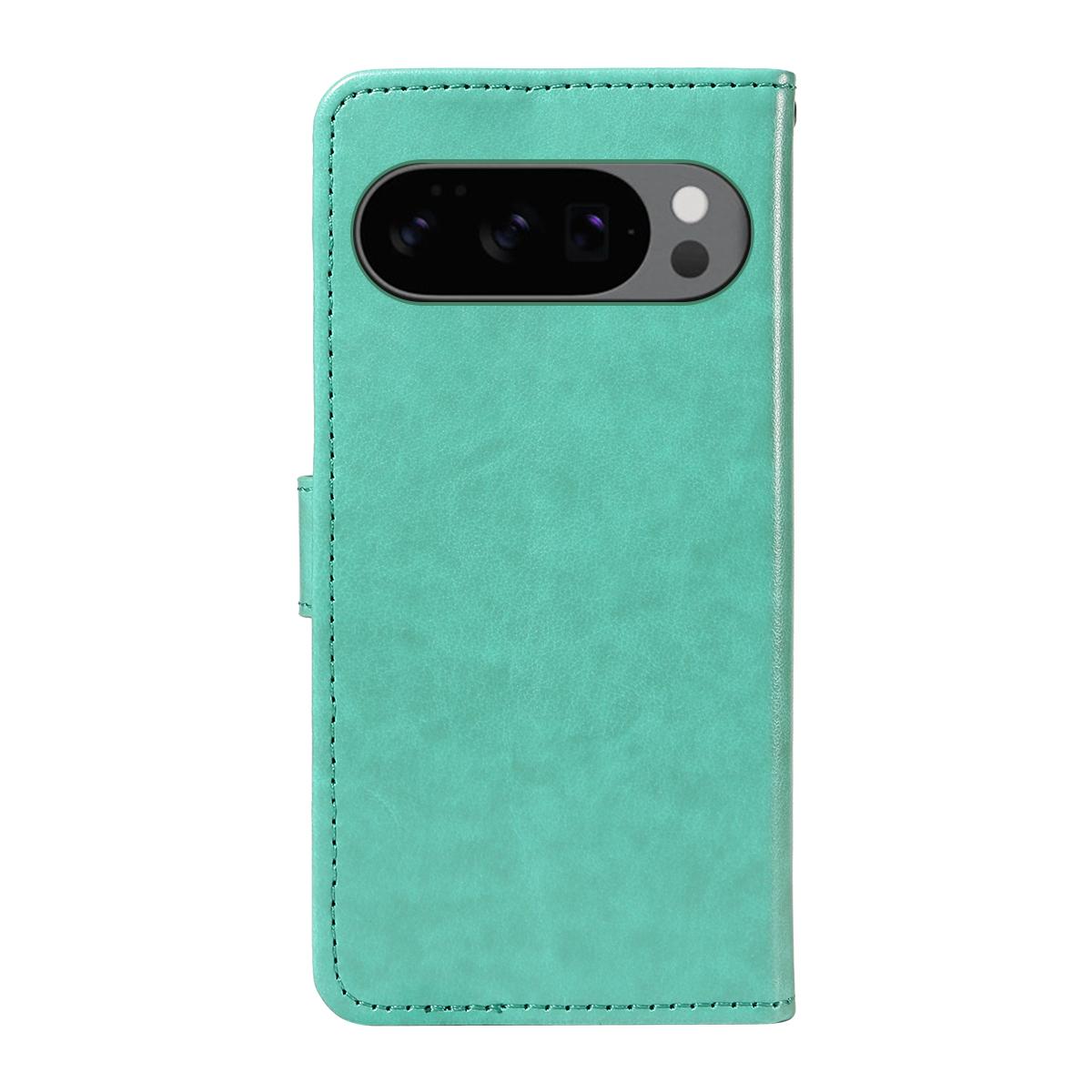For Google Pixel 10 Pro Cat and Bee Embossed Flip Leather Phone Case Wallet Cover with Card Slots Cash Pocket Magnetic Stand Protective Shockproof TPU PU Leather Case with Wrist Strap