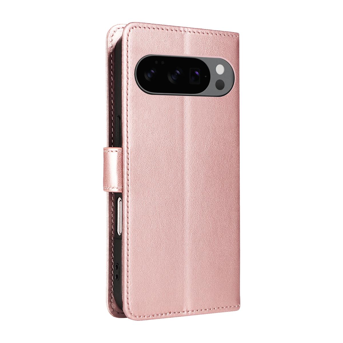 For Google Pixel 10 Cat and Bee Embossed Flip Leather Phone Case Wallet Cover with Card Slots Cash Pocket Magnetic Stand Protective Shockproof TPU PU Leather Case with Wrist Strap
