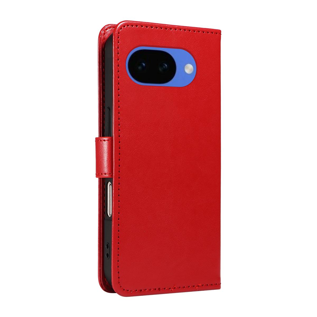 For Google Pixel 10a Cat and Bee Embossed Flip Leather Phone Case Wallet Cover with Card Slots Cash Pocket Magnetic Stand Protective Shockproof TPU PU Leather Case with Wrist Strap