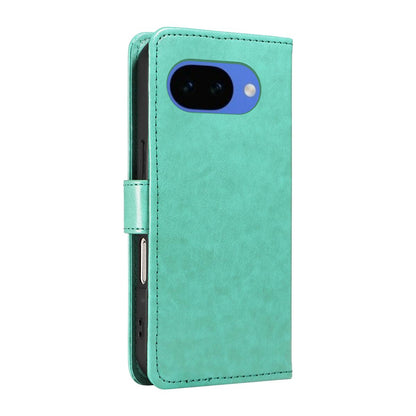 For Google Pixel 10a Cat and Bee Embossed Flip Leather Phone Case Wallet Cover with Card Slots Cash Pocket Magnetic Stand Protective Shockproof TPU PU Leather Case with Wrist Strap