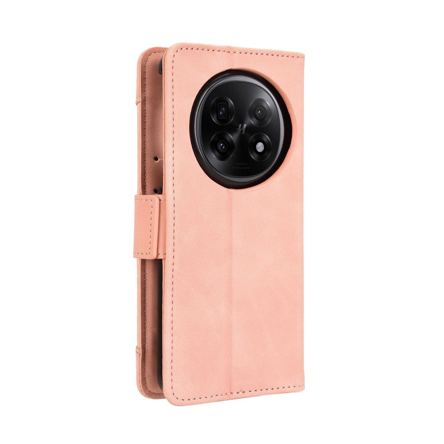 OPPO Find N5 Skin Feel PU Leather Wallet Phone Case with Card Slots, Cash Pocket, Magnetic Closure, Built-In Stand, Full Protection TPU Cover