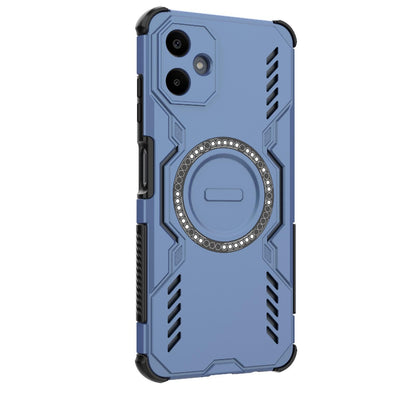 Samsung Galaxy A06 4G Butterfly Armor MagSafe Magnetic Ring Shockproof Protective Phone Case with Stand