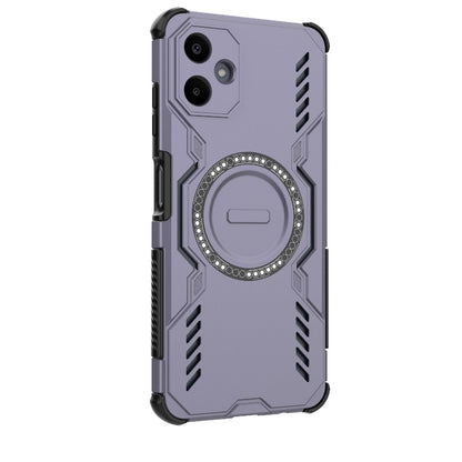 Samsung Galaxy A06 4G Butterfly Armor MagSafe Magnetic Ring Shockproof Protective Phone Case with Stand