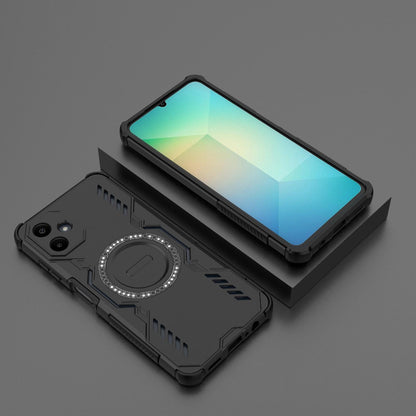 Samsung Galaxy A06 4G Butterfly Armor MagSafe Magnetic Ring Shockproof Protective Phone Case with Stand
