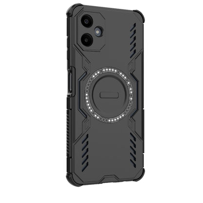 Samsung Galaxy A06 4G Butterfly Armor MagSafe Magnetic Ring Shockproof Protective Phone Case with Stand