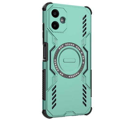 Samsung Galaxy A06 4G Butterfly Armor MagSafe Magnetic Ring Shockproof Protective Phone Case with Stand