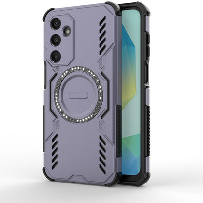 Samsung Galaxy A16 5G Butterfly Armor MagSafe Magnetic Ring Shockproof Protective Phone Case with Stand