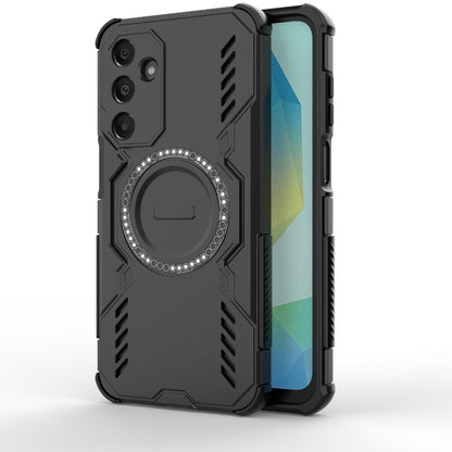 Samsung Galaxy A16 5G Butterfly Armor MagSafe Magnetic Ring Shockproof Protective Phone Case with Stand
