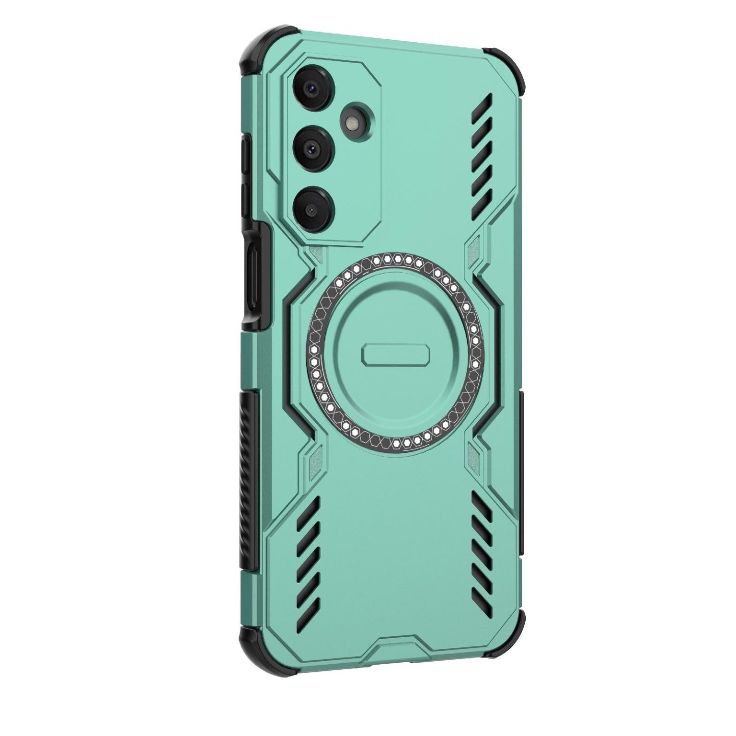 Samsung Galaxy A16 5G Butterfly Armor MagSafe Magnetic Ring Shockproof Protective Phone Case with Stand