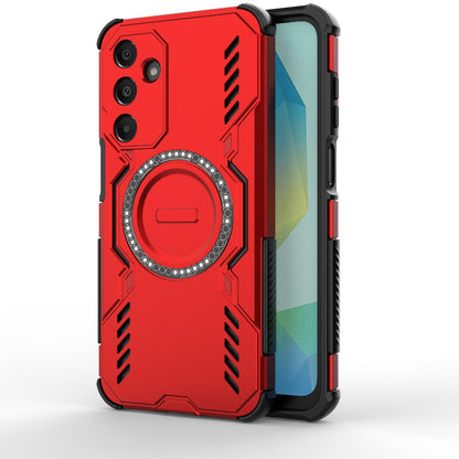 Samsung Galaxy A16 5G Butterfly Armor MagSafe Magnetic Ring Shockproof Protective Phone Case with Stand