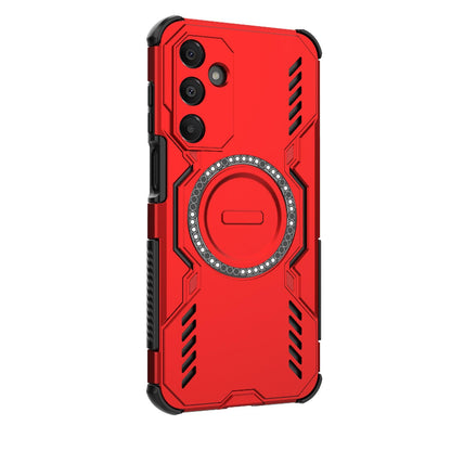 Samsung Galaxy A16 5G Butterfly Armor MagSafe Magnetic Ring Shockproof Protective Phone Case with Stand