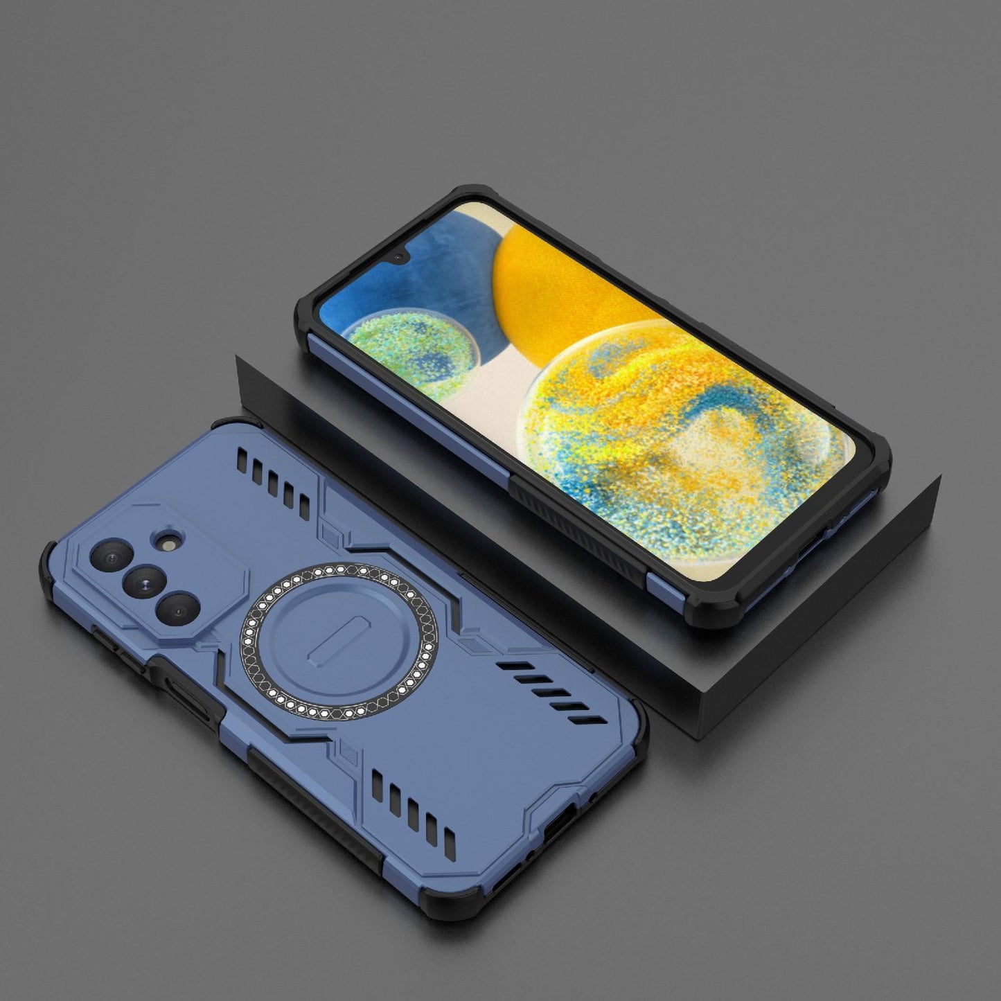Samsung Galaxy A26 5G Butterfly Armor MagSafe Magnetic Ring Shockproof Protective Phone Case with Stand