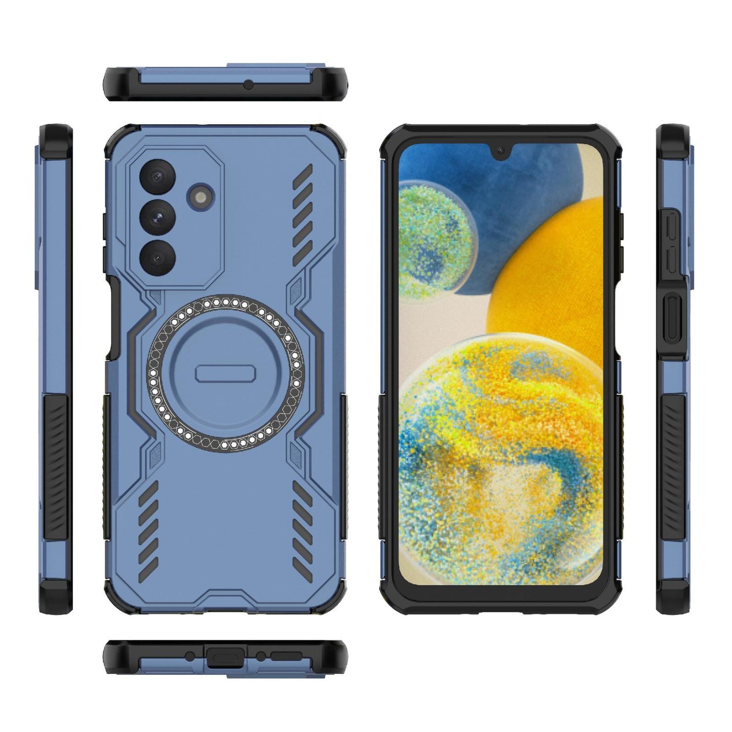 Samsung Galaxy A26 5G Butterfly Armor MagSafe Magnetic Ring Shockproof Protective Phone Case with Stand