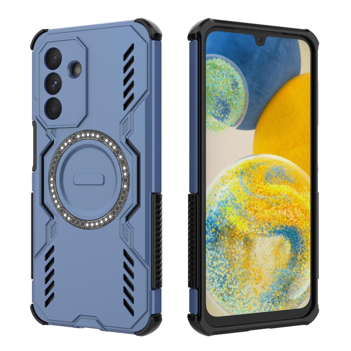 Samsung Galaxy A26 5G Butterfly Armor MagSafe Magnetic Ring Shockproof Protective Phone Case with Stand