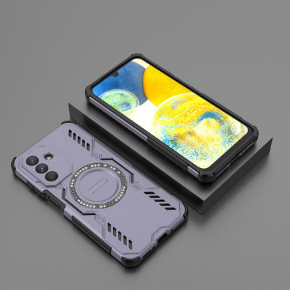 Samsung Galaxy A26 5G Butterfly Armor MagSafe Magnetic Ring Shockproof Protective Phone Case with Stand