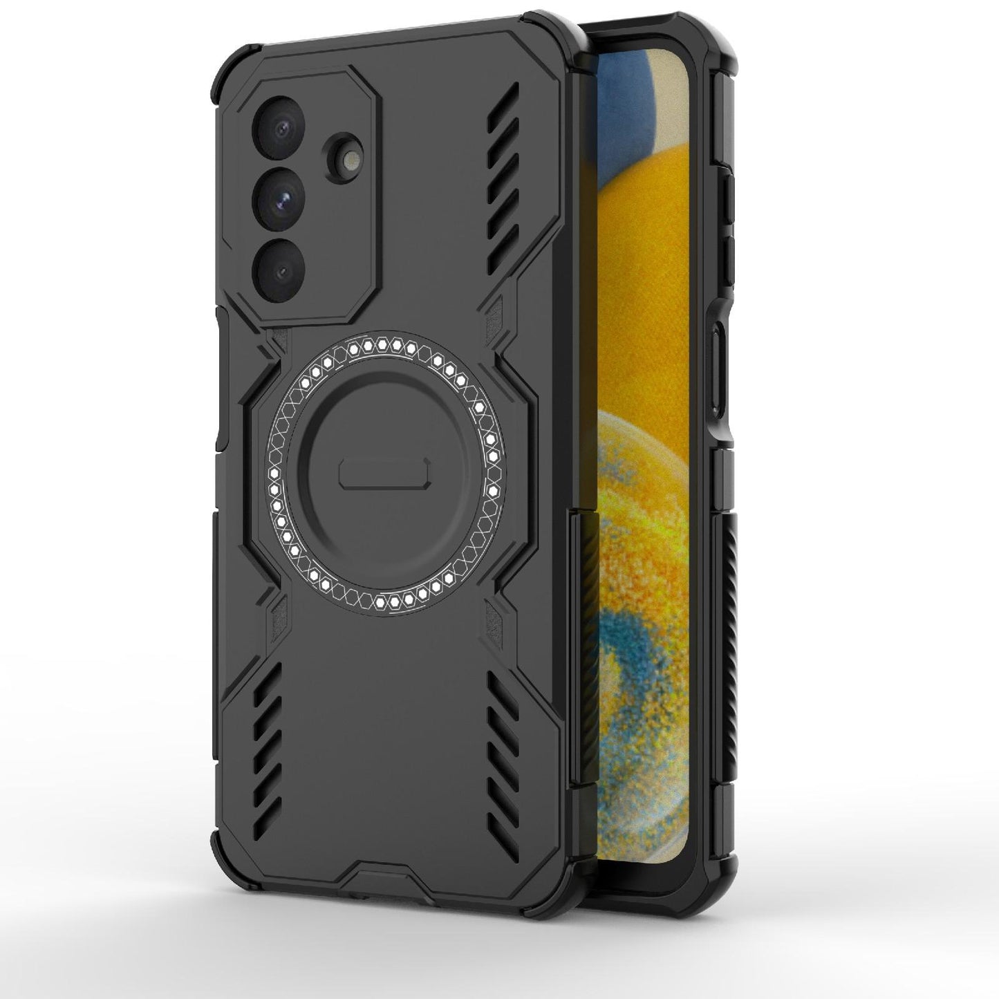 Samsung Galaxy A26 5G Butterfly Armor MagSafe Magnetic Ring Shockproof Protective Phone Case with Stand