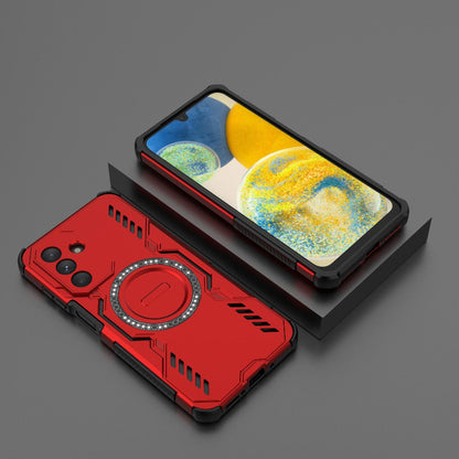 Samsung Galaxy A26 5G Butterfly Armor MagSafe Magnetic Ring Shockproof Protective Phone Case with Stand