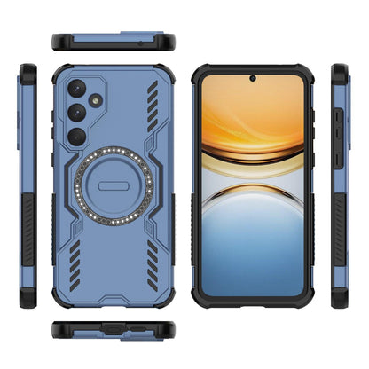 Samsung Galaxy A55 5G Butterfly Armor MagSafe Magnetic Ring Shockproof Protective Phone Case with Stand