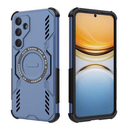 Samsung Galaxy A55 5G Butterfly Armor MagSafe Magnetic Ring Shockproof Protective Phone Case with Stand