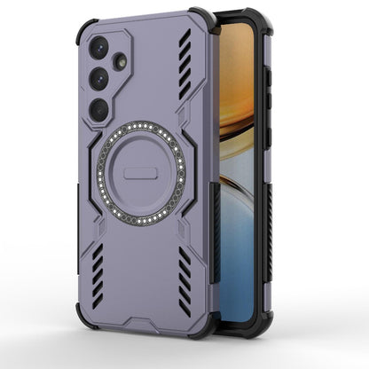 Samsung Galaxy A55 5G Butterfly Armor MagSafe Magnetic Ring Shockproof Protective Phone Case with Stand