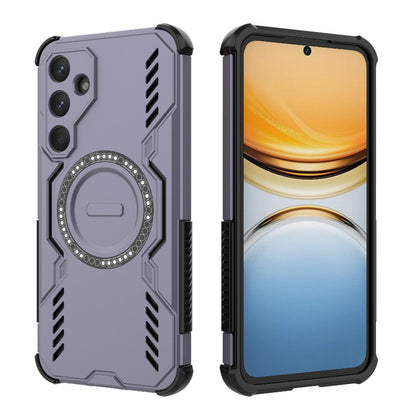 Samsung Galaxy A55 5G Butterfly Armor MagSafe Magnetic Ring Shockproof Protective Phone Case with Stand