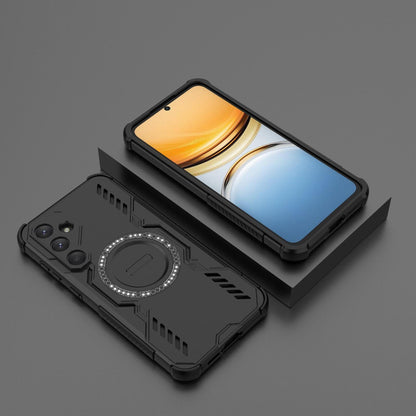 Samsung Galaxy A55 5G Butterfly Armor MagSafe Magnetic Ring Shockproof Protective Phone Case with Stand