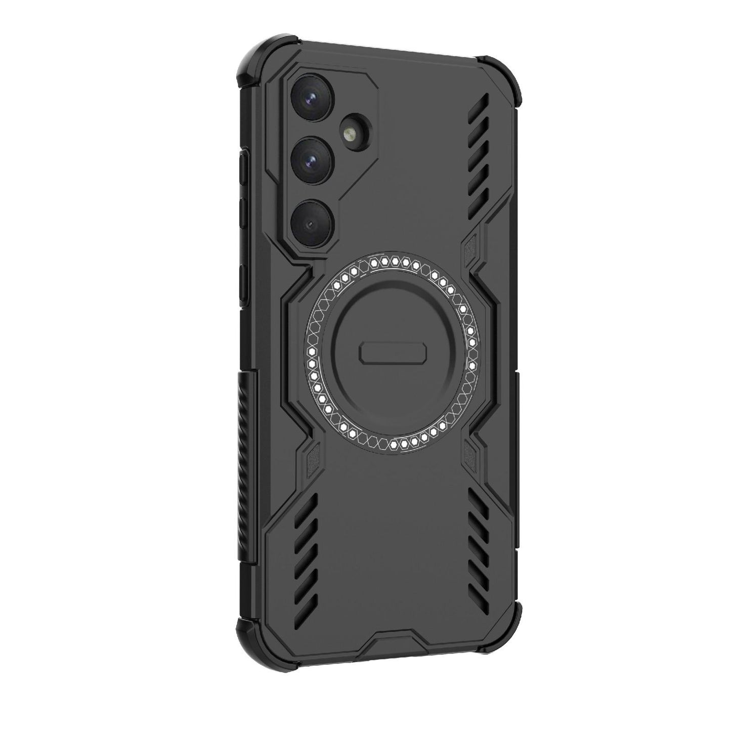 Samsung Galaxy A55 5G Butterfly Armor MagSafe Magnetic Ring Shockproof Protective Phone Case with Stand