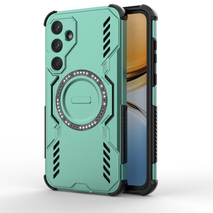 Samsung Galaxy A55 5G Butterfly Armor MagSafe Magnetic Ring Shockproof Protective Phone Case with Stand