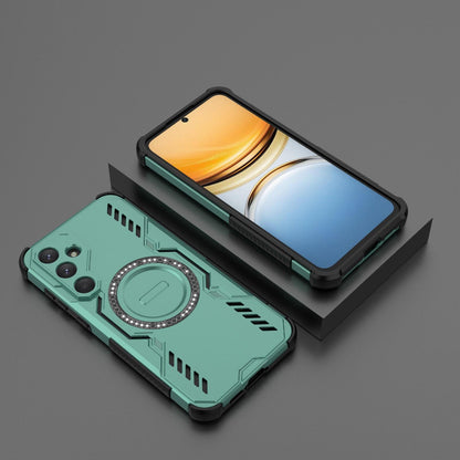 Samsung Galaxy A55 5G Butterfly Armor MagSafe Magnetic Ring Shockproof Protective Phone Case with Stand