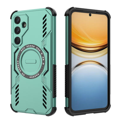 Samsung Galaxy A55 5G Butterfly Armor MagSafe Magnetic Ring Shockproof Protective Phone Case with Stand