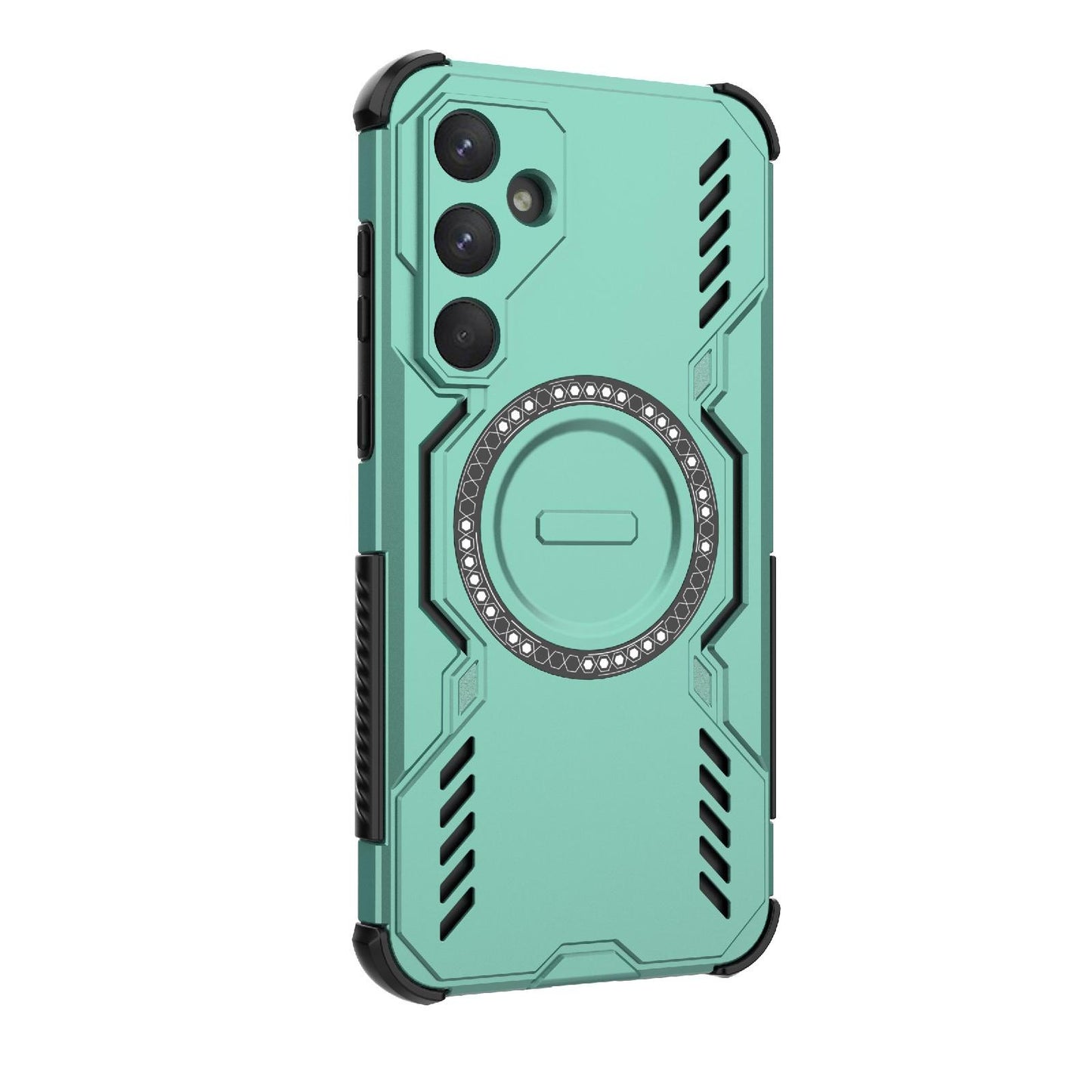 Samsung Galaxy A55 5G Butterfly Armor MagSafe Magnetic Ring Shockproof Protective Phone Case with Stand