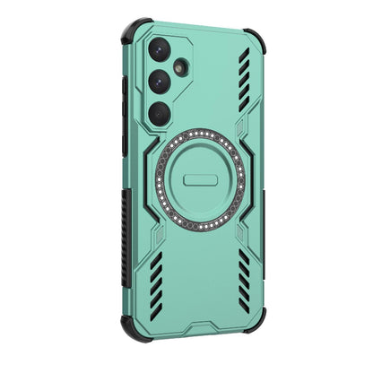 Samsung Galaxy A55 5G Butterfly Armor MagSafe Magnetic Ring Shockproof Protective Phone Case with Stand