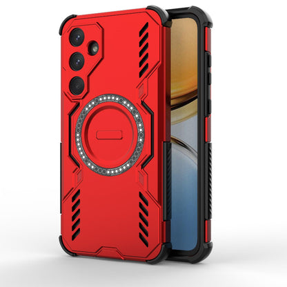 Samsung Galaxy A55 5G Butterfly Armor MagSafe Magnetic Ring Shockproof Protective Phone Case with Stand