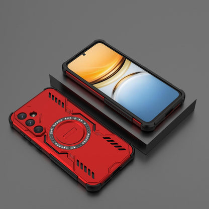 Samsung Galaxy A55 5G Butterfly Armor MagSafe Magnetic Ring Shockproof Protective Phone Case with Stand