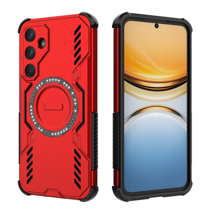 Samsung Galaxy A55 5G Butterfly Armor MagSafe Magnetic Ring Shockproof Protective Phone Case with Stand