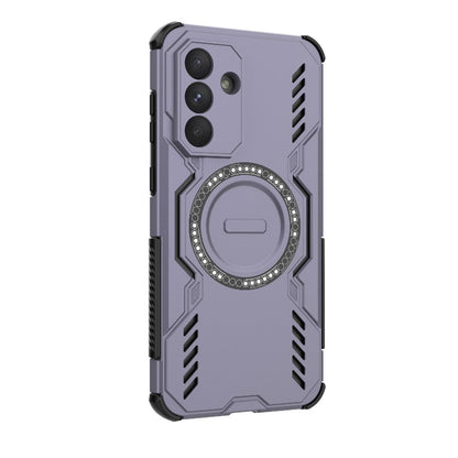 Samsung Galaxy A36 5G Butterfly Armor MagSafe Magnetic Ring Shockproof Protective Phone Case with Stand
